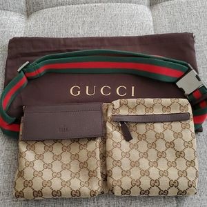 GUCCI Web GG Canvas Belt Bag w/ tags